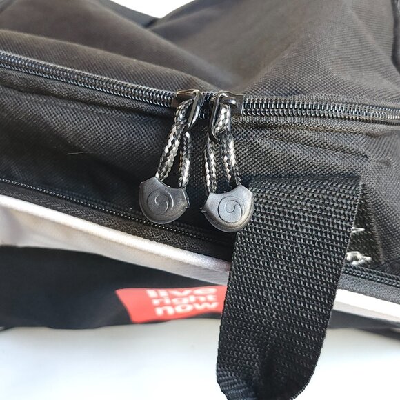 CBC Live Right Now News duffel bag Travel Bag Black Zip Up Canadian Broadcasting - Picture 6 of 9